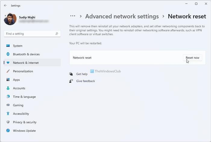 Solucionar error de discrepancia de clave de seguridad de red en Windows 11/10