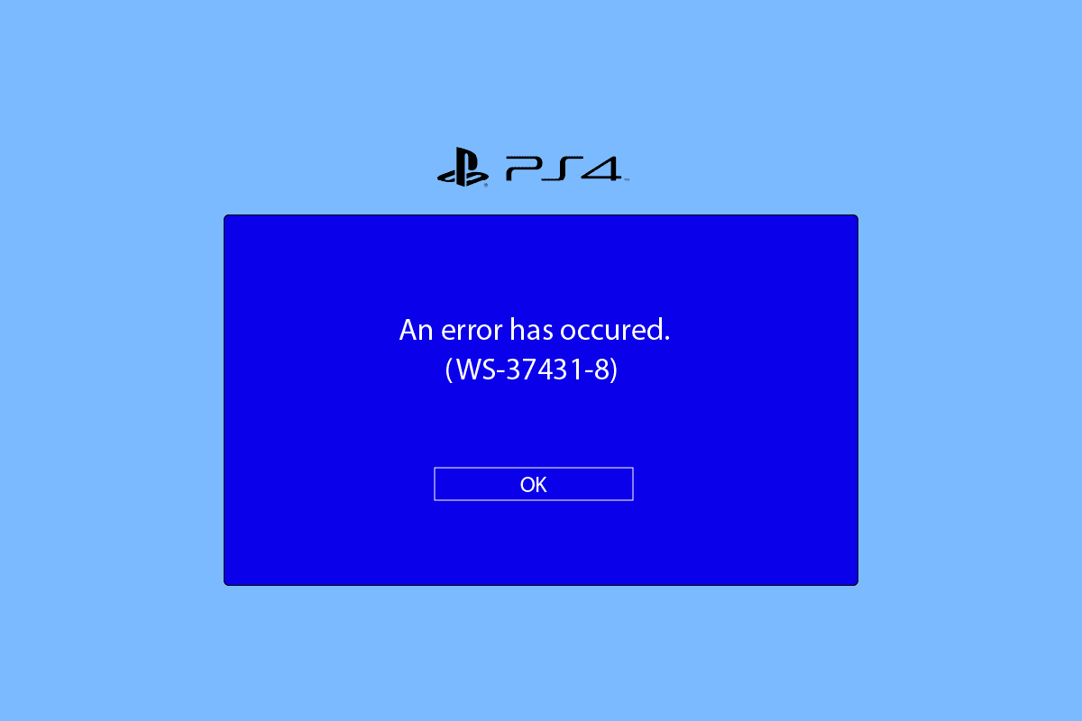 Arreglar el código de error de PS4 WS 37431 8
