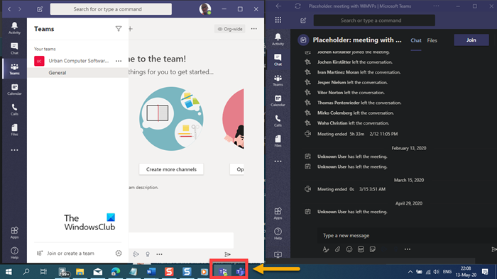 abrir múltiples instancias de Microsoft Teams