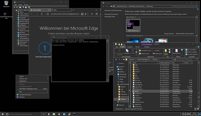 Temas oscuros para Windows 10