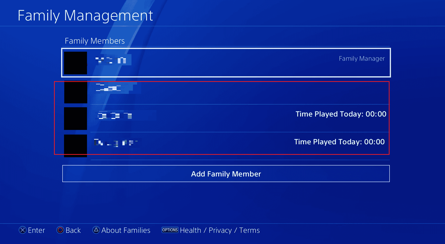 Elija la cuenta familiar deseada para administrarla y ajuste la configuración |  cambie la cuenta de su hijo a una cuenta de padres en PS4