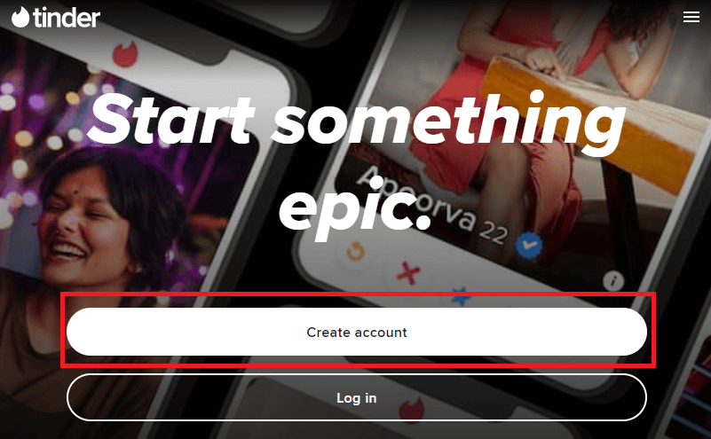 Haga clic en Crear cuenta | 