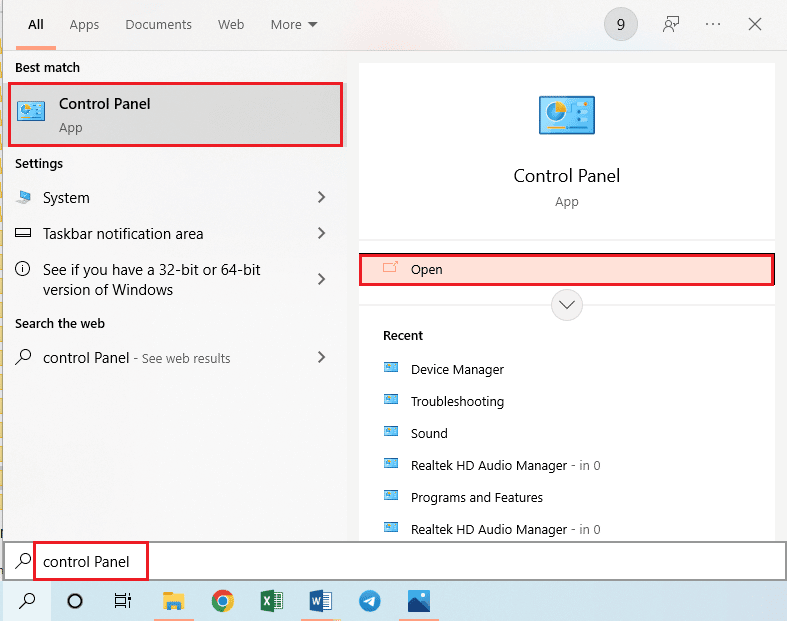 inicie la aplicación Panel de control.  ¿Por qué mi computadora hace ruidos extraños?