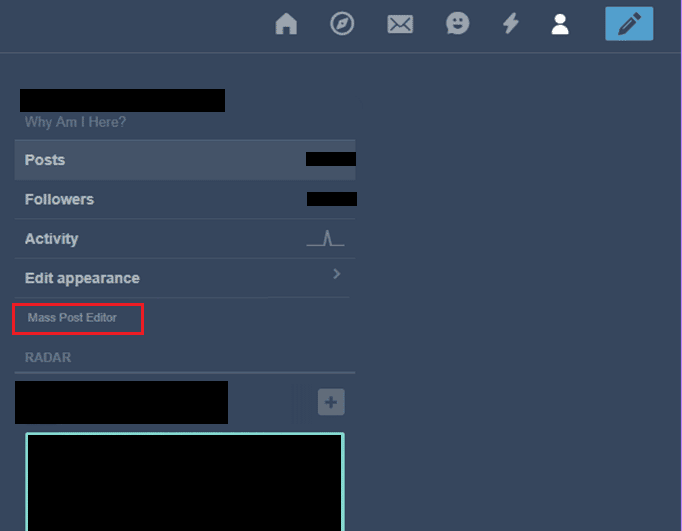 Haga clic en Editor de publicaciones masivas | 