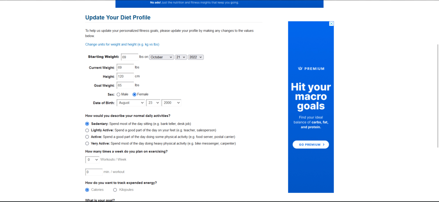 Seleccione un nuevo objetivo y escriba.