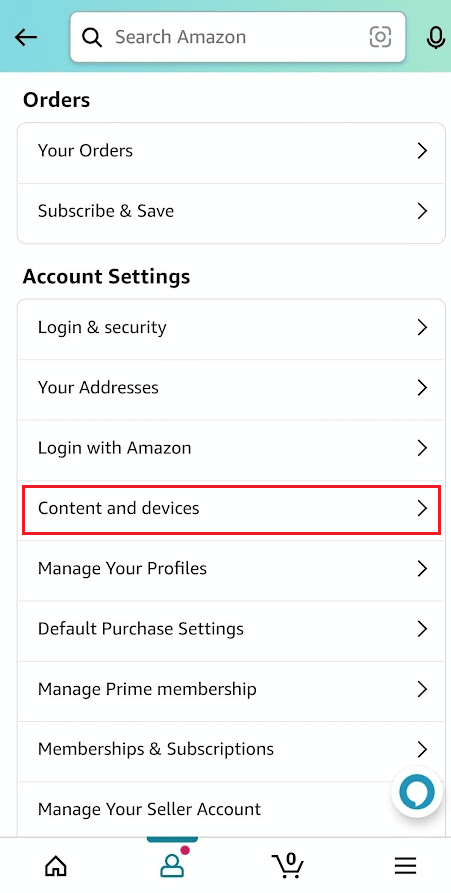 Toca Contenido y dispositivos | ¿Por qué no puedo eliminar el dispositivo de la aplicación Alexa?