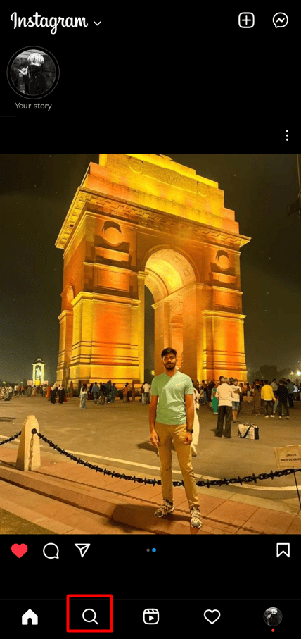 Toque el icono de la lupa y busque el nombre de usuario que está buscando.  |  ¿Puedes ocultar a quién sigues en Instagram?