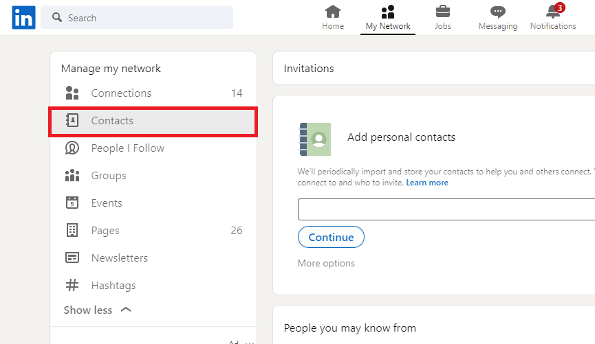 contactos. Cómo encontrar a alguien en LinkedIn por dirección de correo electrónico