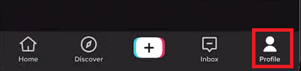Toca el ícono de perfil