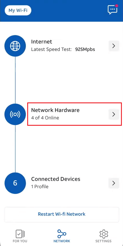 Toque en Hardware de red | ¿Qué sucede si reinicia su enrutador ATT?