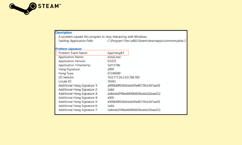 Solucionar el error de AppHangB1 en Steam