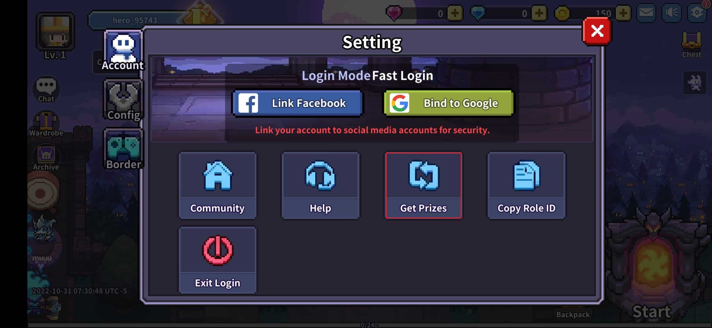 toca Obtener premios