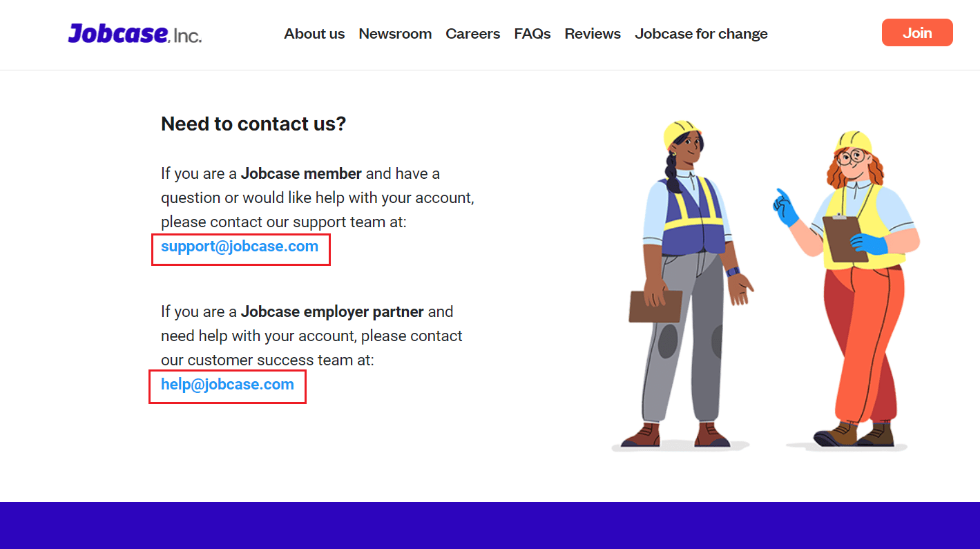 Contacto Jobcase | 