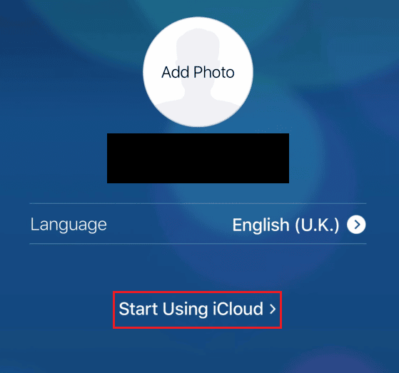haga clic en Comenzar a usar iCloud para acceder a su cuenta de iCloud recién creada |  diferencia entre @ME y @iCloud