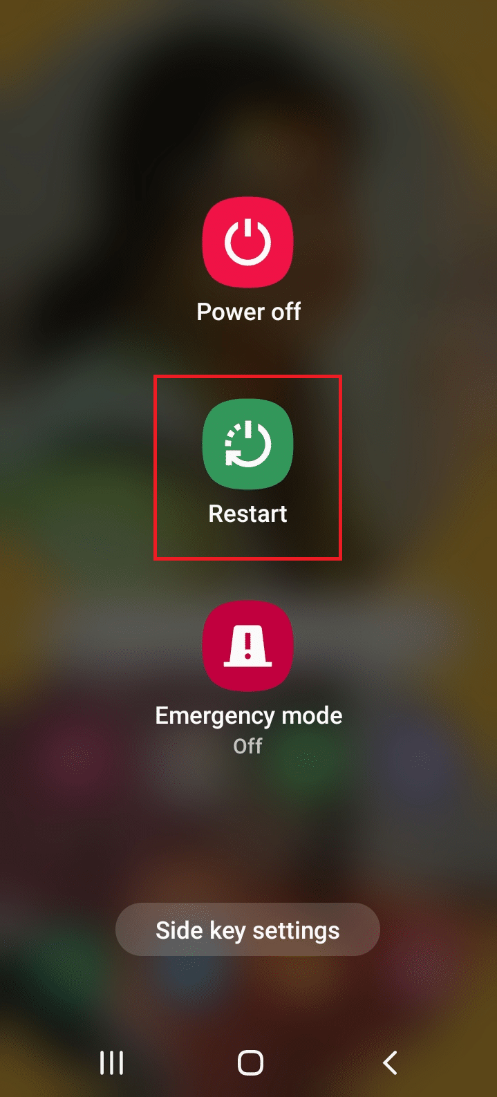 Reinicia tu teléfono inteligente