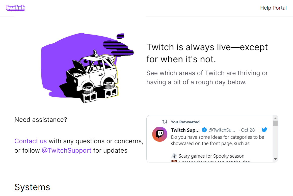 Página del servidor de Twitter.  Cómo arreglar el tamaño del avatar de Twitch