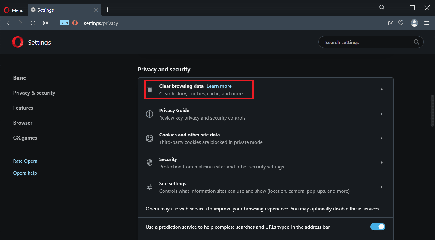 Borrar la memoria caché y las cookies del navegador en Opera.  Cómo arreglar el tamaño del avatar de Twitch