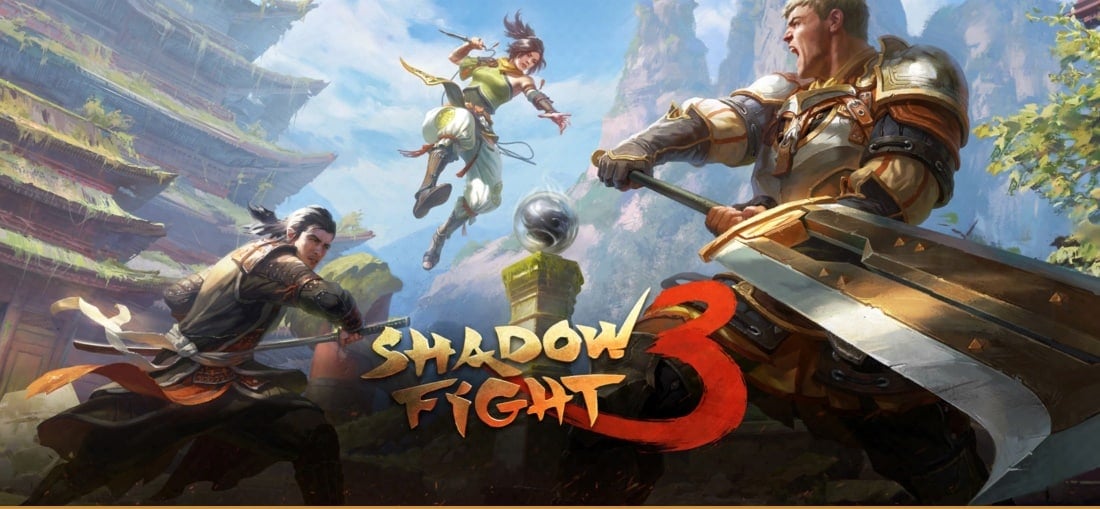 Shadow Fight 3 cargando en un teléfono inteligente