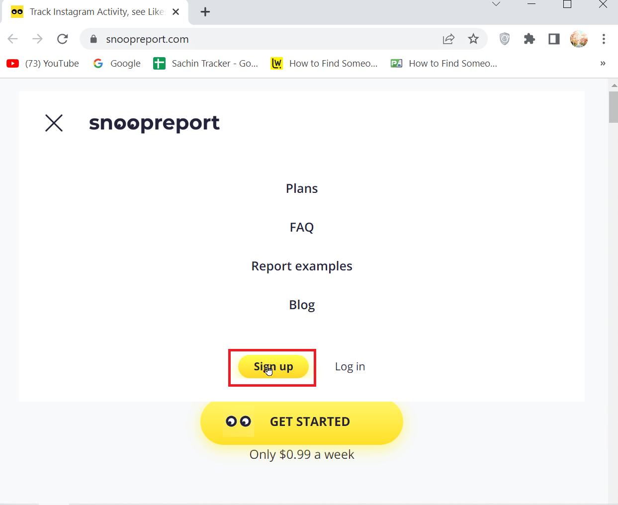 haga clic en registrarse