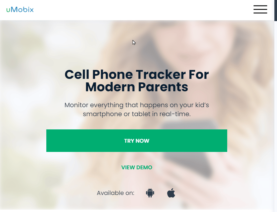 página de inicio de umobix