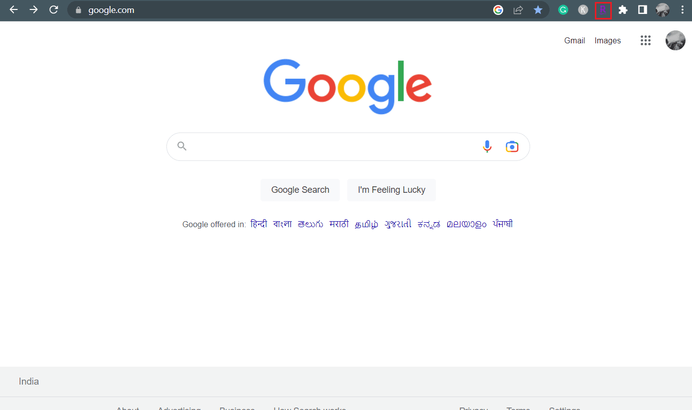 Haz clic derecho en la extensión de Rakuten desde la barra superior