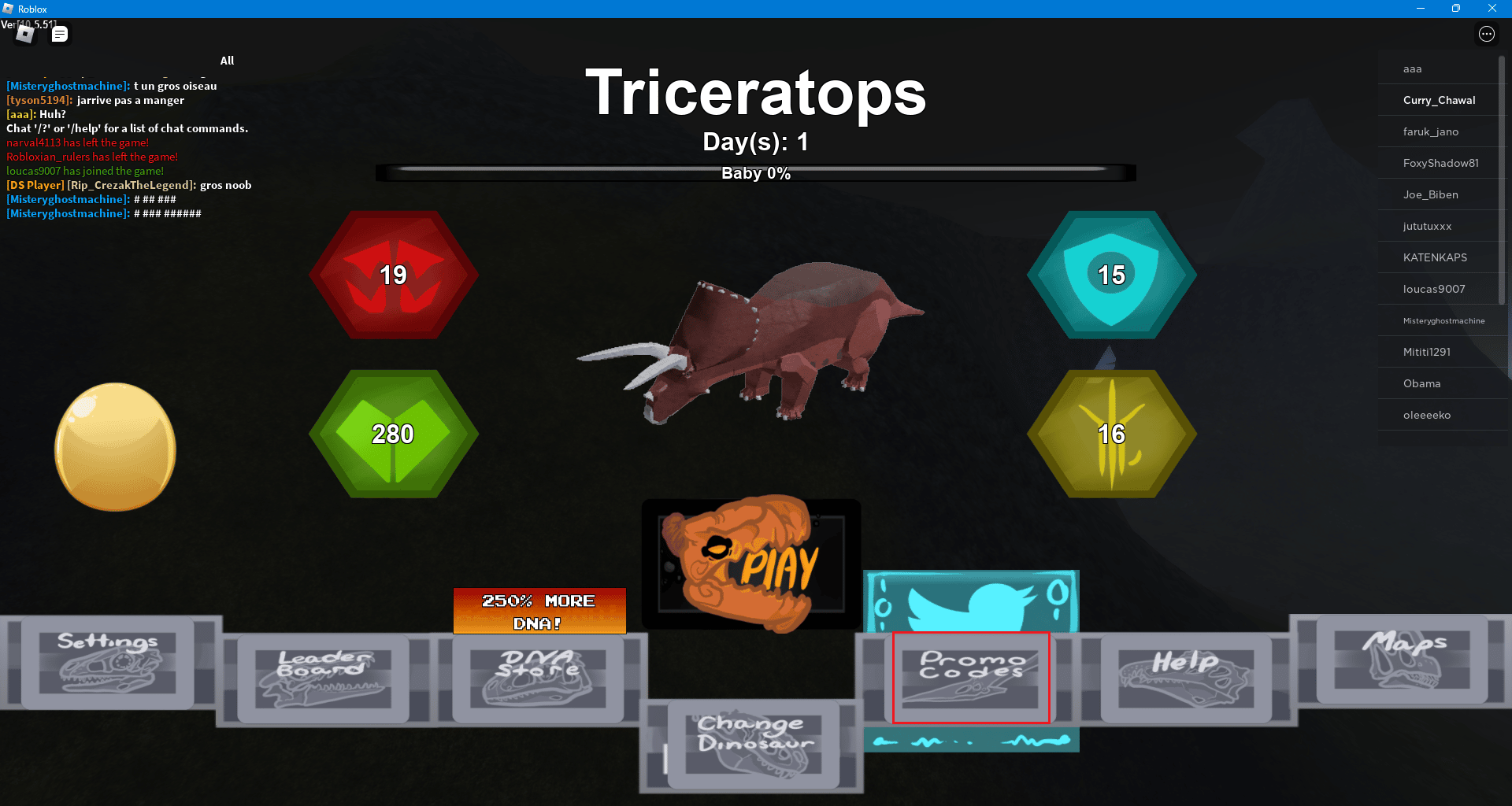 haga clic en la opción Códigos promocionales