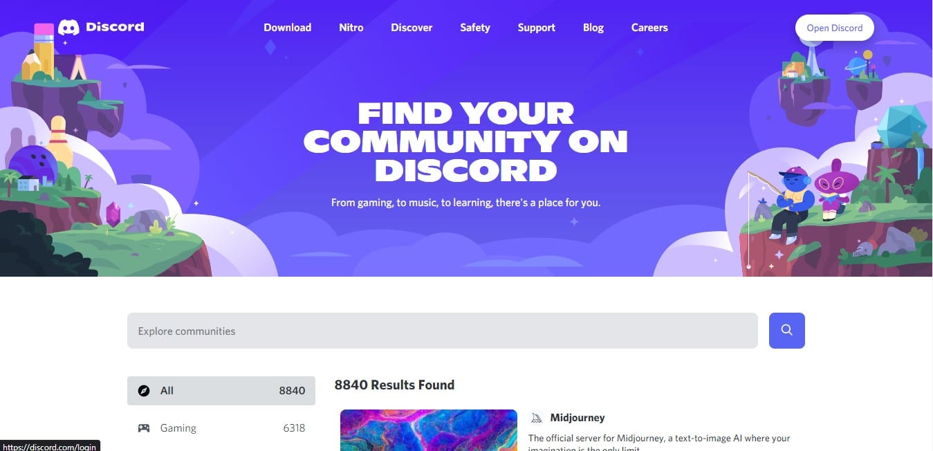 Discord Página de inicio |  Cómo obtener códigos de juegos gratis