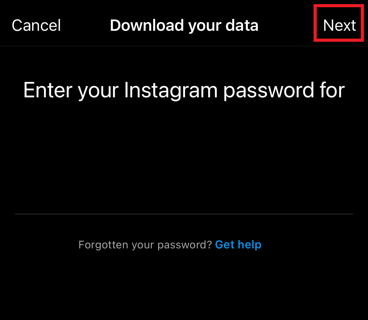 Toca Siguiente. Cómo recuperar mensajes directos de Instagram eliminados sin software