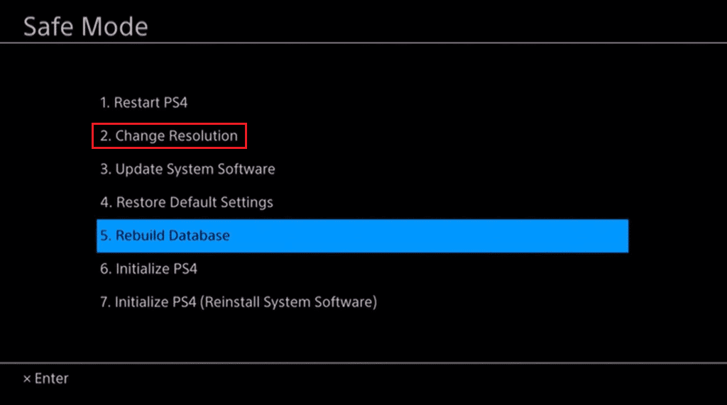 cambiar resolución.  Maneras simples de arreglar la pantalla negra de la muerte de PS4