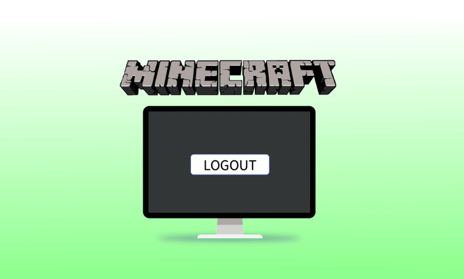 Cómo cerrar sesión en Minecraft