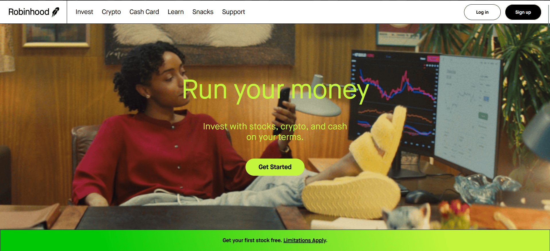 sitio web de robinhood