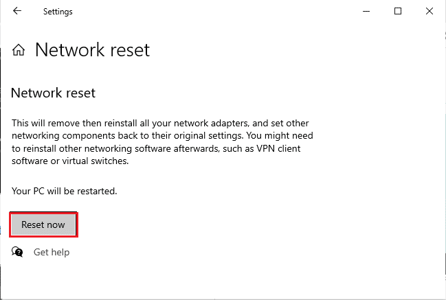 Restablecer configuración de DNS.  Solucionar el error de Netflix 5.7 en Windows 10