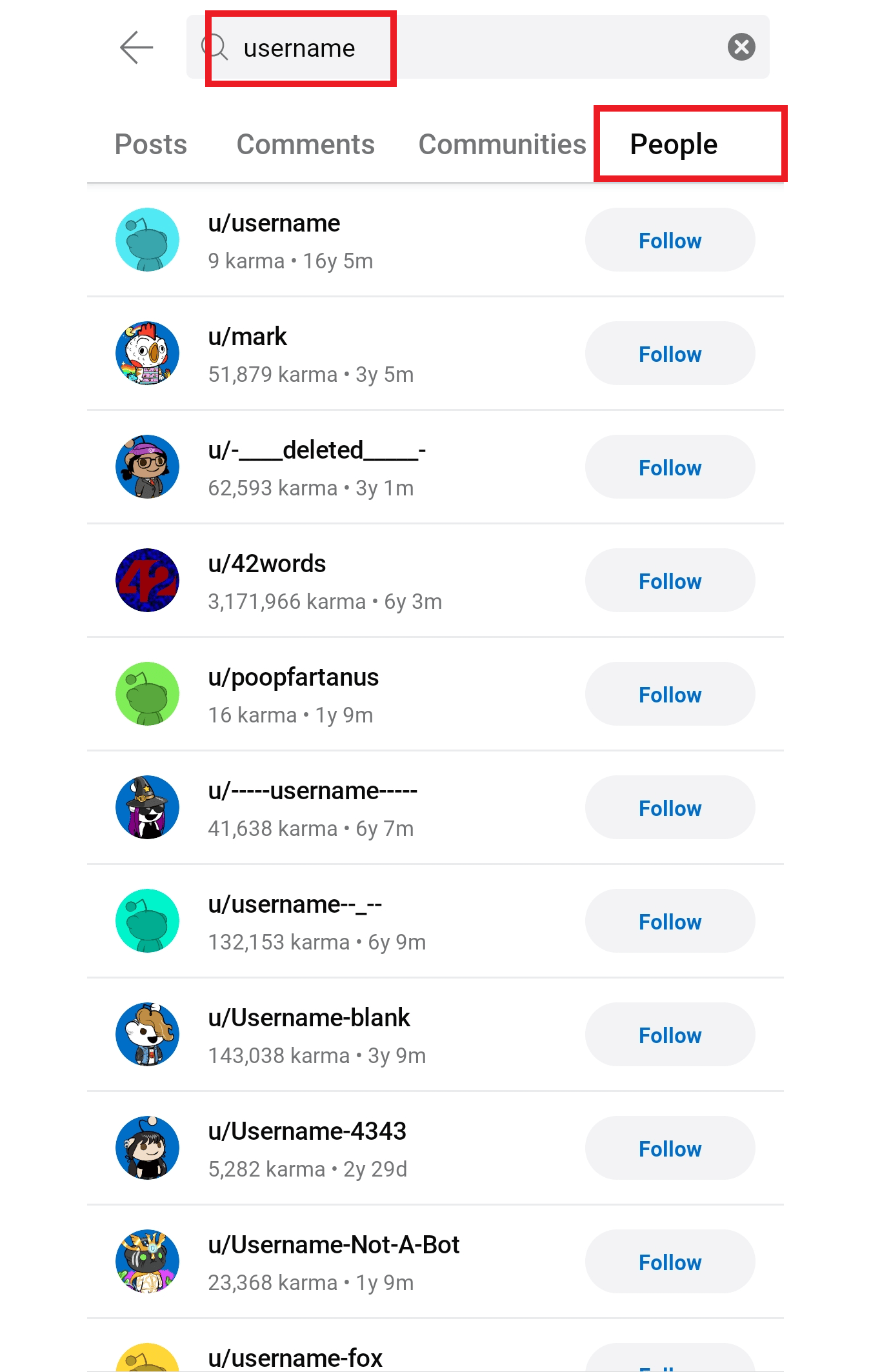 búsqueda de nombre de usuario de la aplicación reddit |  Cómo encontrar la cuenta de Reddit de alguien por correo electrónico