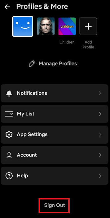 página de perfil.  Arreglar Netflix Este título no está disponible para ver al instante Error