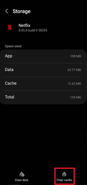 limpiar cache.  Arreglar Netflix Este título no está disponible para ver al instante Error