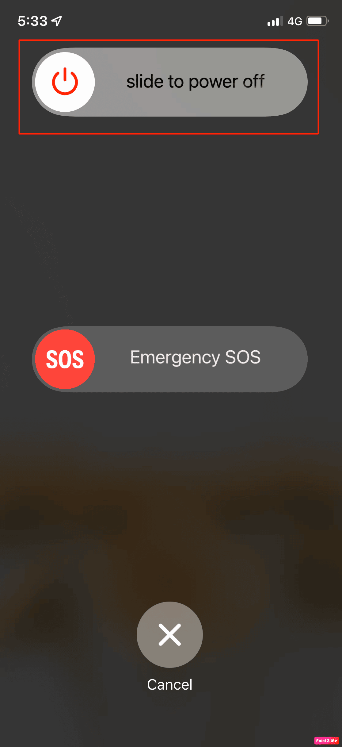 desliza hasta el botón de apagado.  Arreglar No se puede iniciar sesión en Spotify con la contraseña correcta