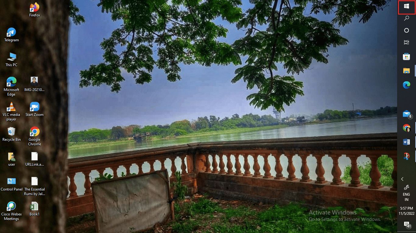 Haga clic en el icono de Inicio de Windows.  |  |  conectarse a una red remota