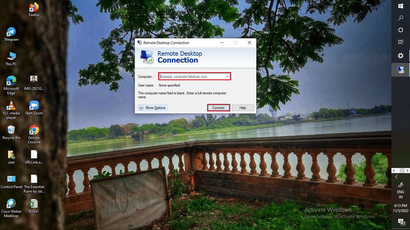 Cuando se abra, escriba el nombre de su computadora personal con la que desea conectarse.  Haga clic en Conectar para completar el proceso.  |  ¿Qué es un código de acceso remoto?