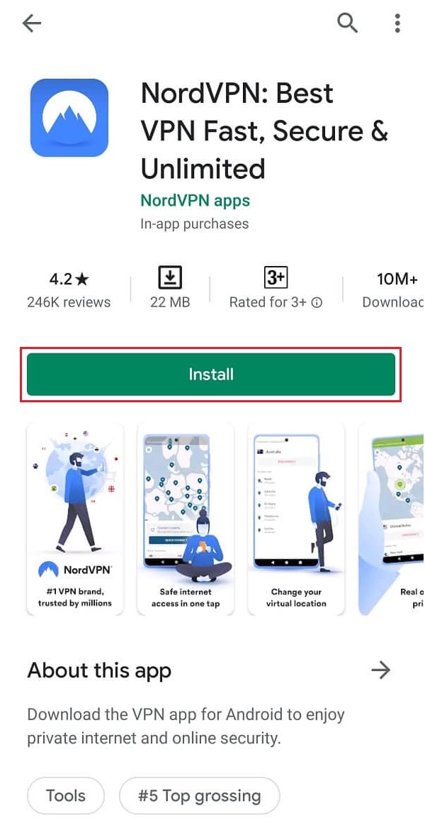 instalar NordVPN. Cómo desbloquear Twitch en la escuela
