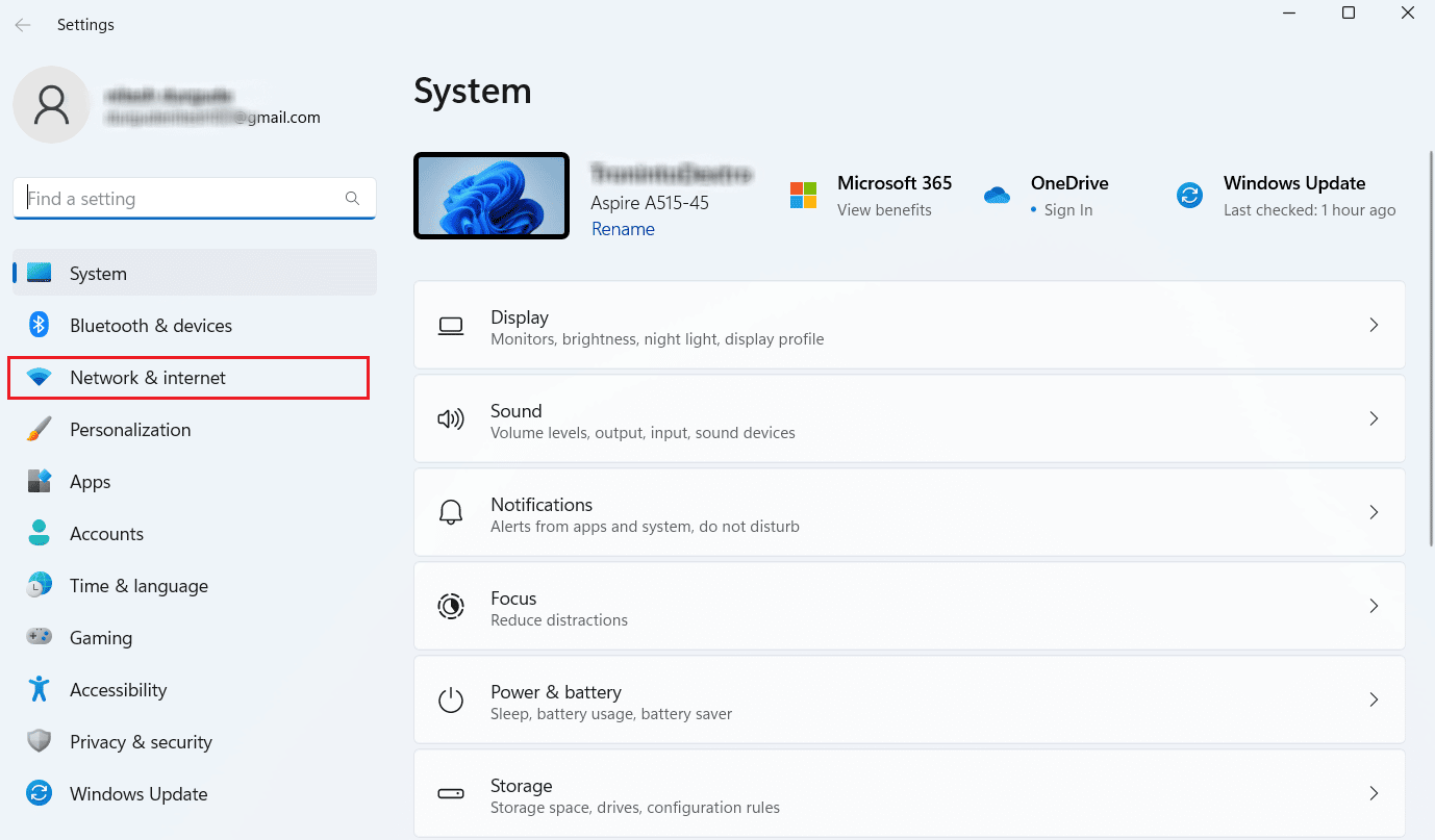 Haga clic en Red e Internet en el panel izquierdo |  Cómo encontrar la dirección IP de alguien por número de teléfono