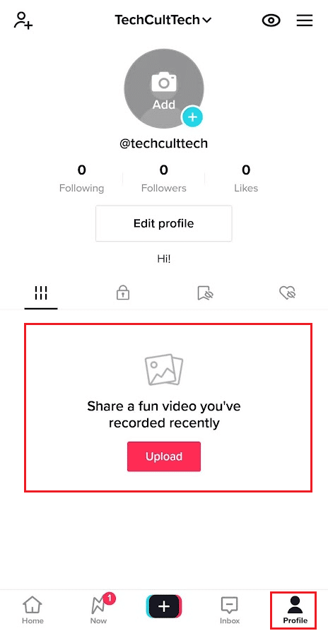 Pestaña Perfil - tus viejos videos de Musically |  acceder a la antigua cuenta de Musical.ly