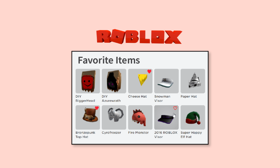 Cómo ver tus artículos favoritos en Roblox