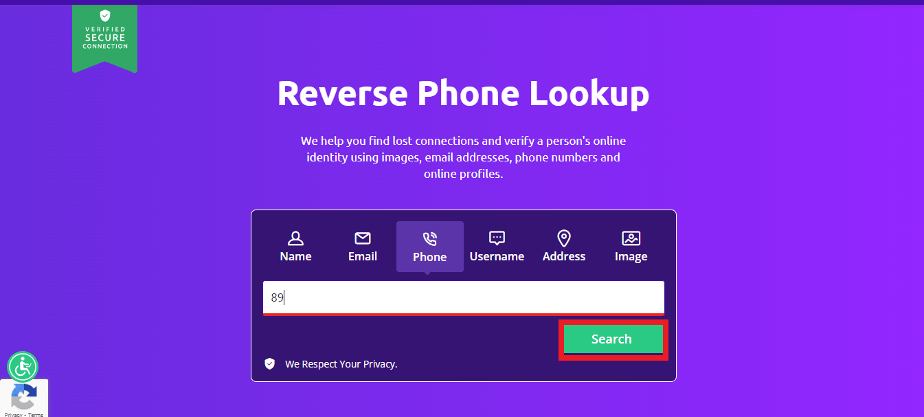 Haga clic en la opción de búsqueda
