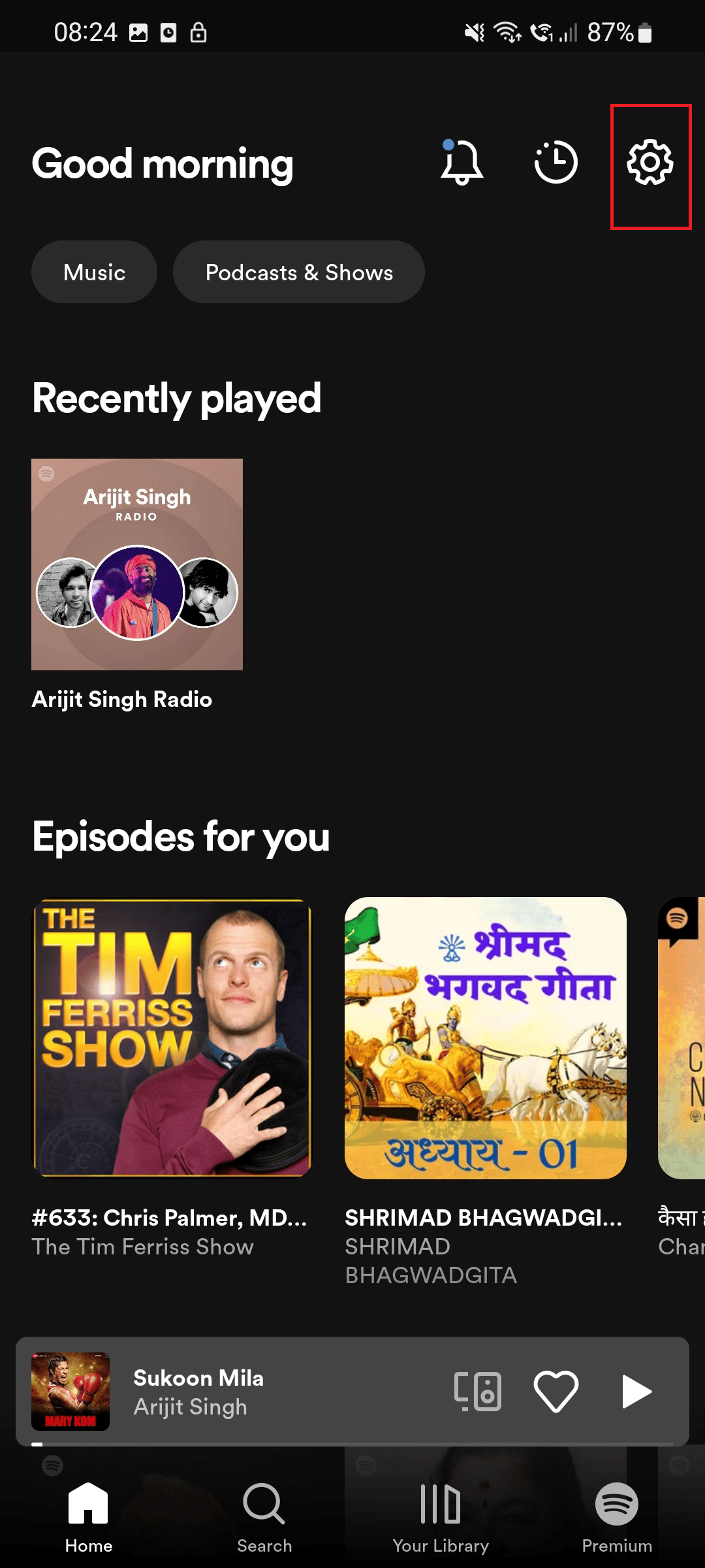opción de configuración.  Cómo quitar el dispositivo de Spotify Connect