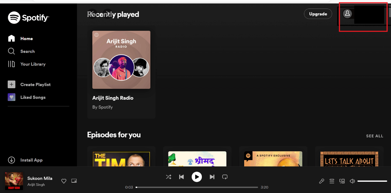 icono de perfil  Cómo quitar el dispositivo de Spotify Connect