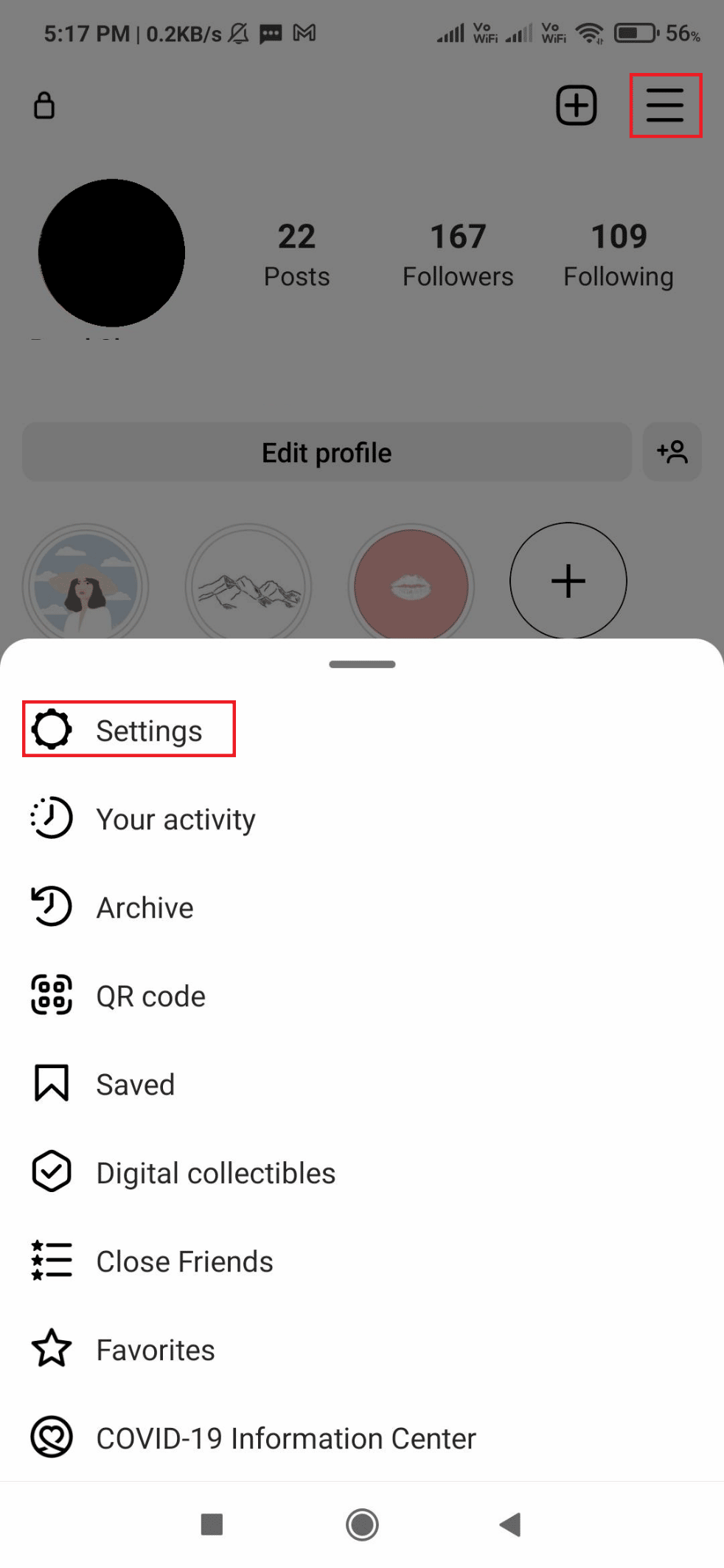ajustes |  Cómo desactivar los recibos de lectura en Instagram