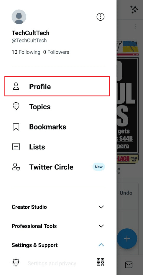 toca Perfil