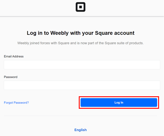 Ingrese su dirección de correo electrónico y contraseña y haga clic en el botón Iniciar sesión para iniciar sesión en su cuenta weebly.  |  Cómo eliminar el sitio web de Weebly