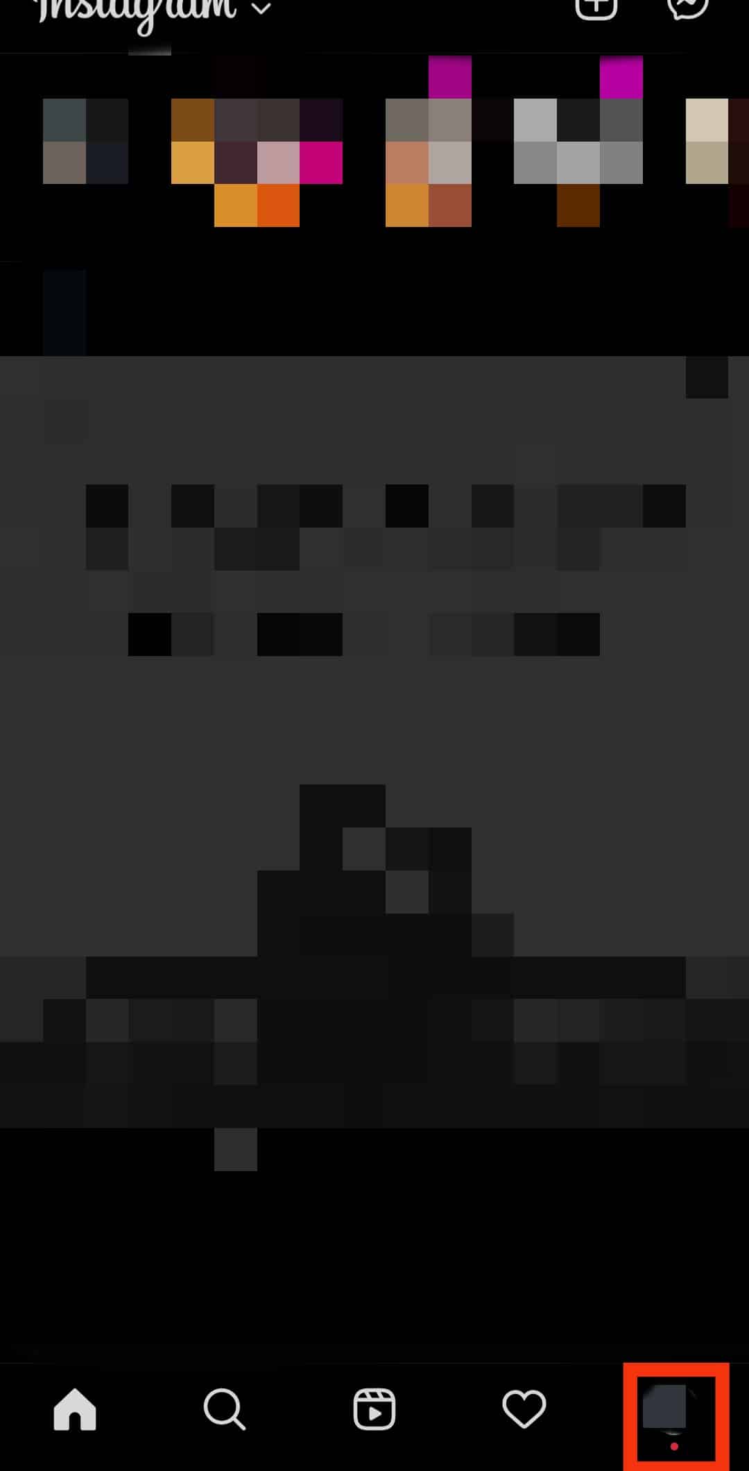 Toca el icono de tu perfil en la esquina inferior derecha de la aplicación.