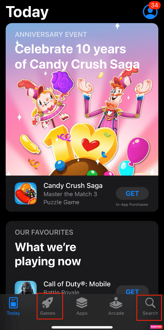 ir a juegos o buscar opción |  Juegos de Google Play en iPhone